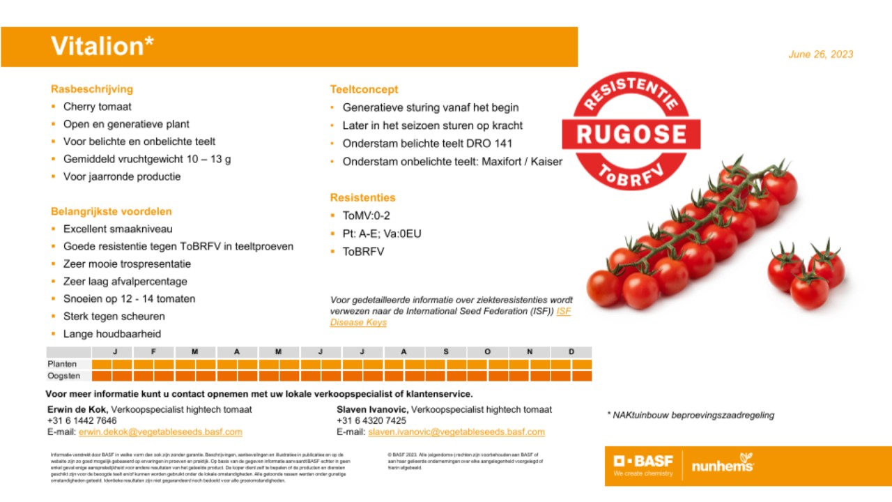 BASF Nunhems | Variety proFILE BASF Nunhems | Variety proFILE